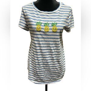 LOFT pineapple Tshirt size S.